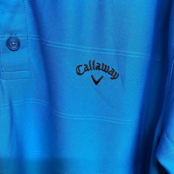 Mens Callaway Opti-Dri Polo Blue Top Size Large - Picture 2 of 7